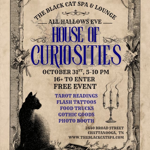 $40 Vendor - House of Curiosities at The Black Cat Spa & Lounge in Chattanooga, TN